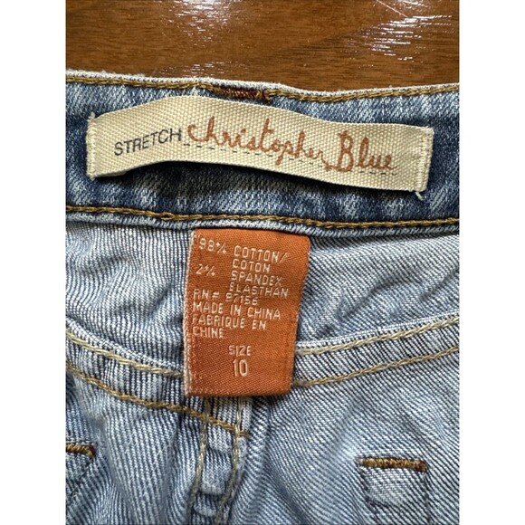 Christopher Blue Jeans Pants Womens 10 Blue Denim Stretch Leg Med Wash - Picture 7 of 10